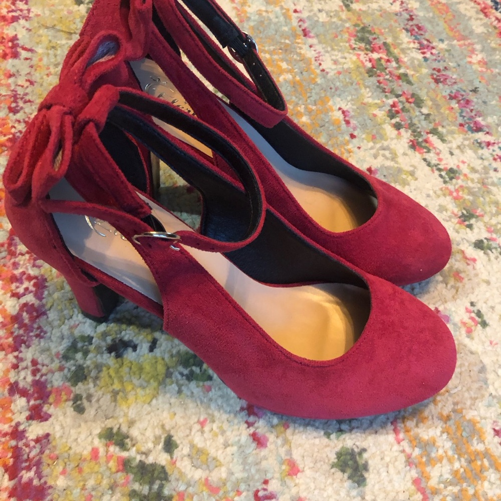 Elegant Red Women's Heels